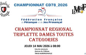 Championnat régional triplette dames toutes catégories